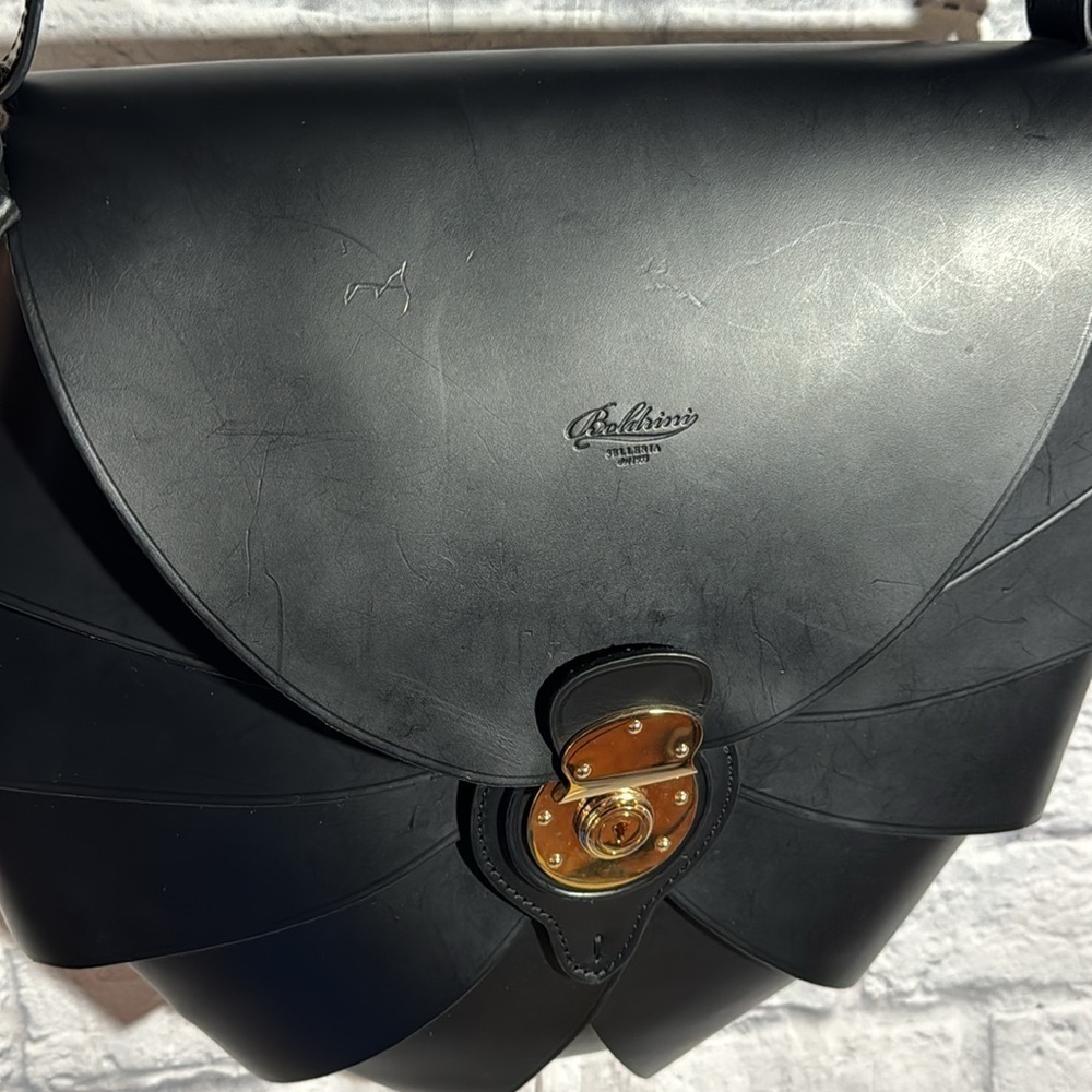 Boldrini Selleria Black Carmen Shoulder Bag Opera Collection Large Luxury Purse - Picture 14 of 15